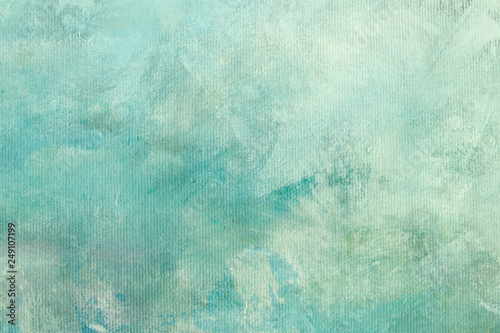 Green grungy canvas background or texture