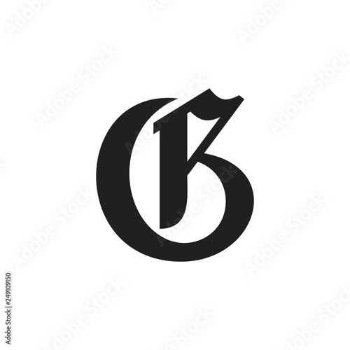 abstract letter ck logo vector
