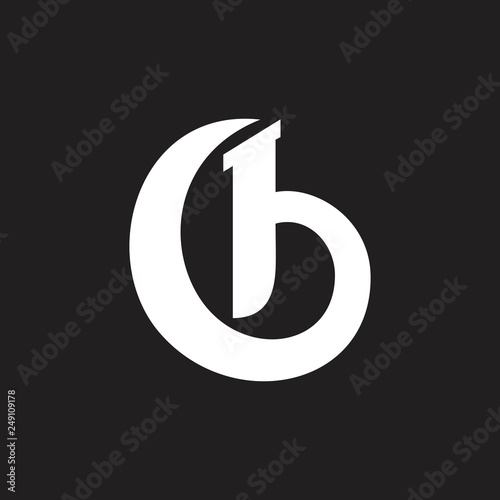 letter cb simple logo vector