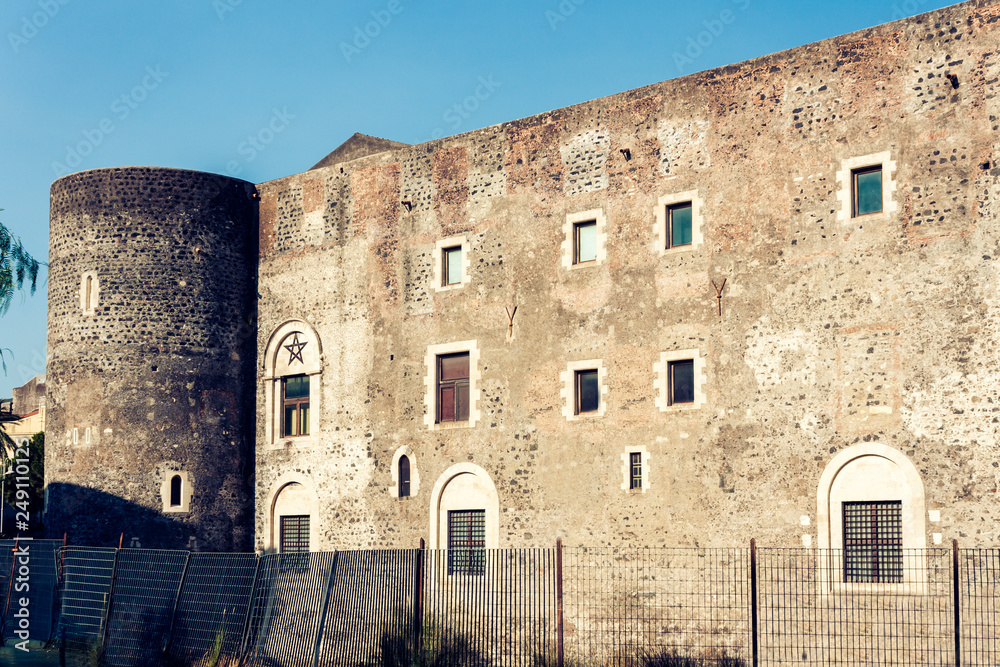 Castello Ursino – ancient castle in Catania, Sicily, Southern Italy.