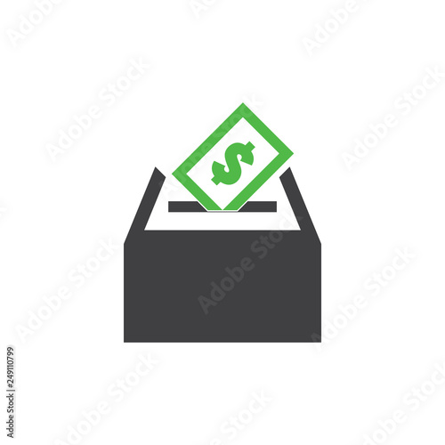 money card insert box symbol vector