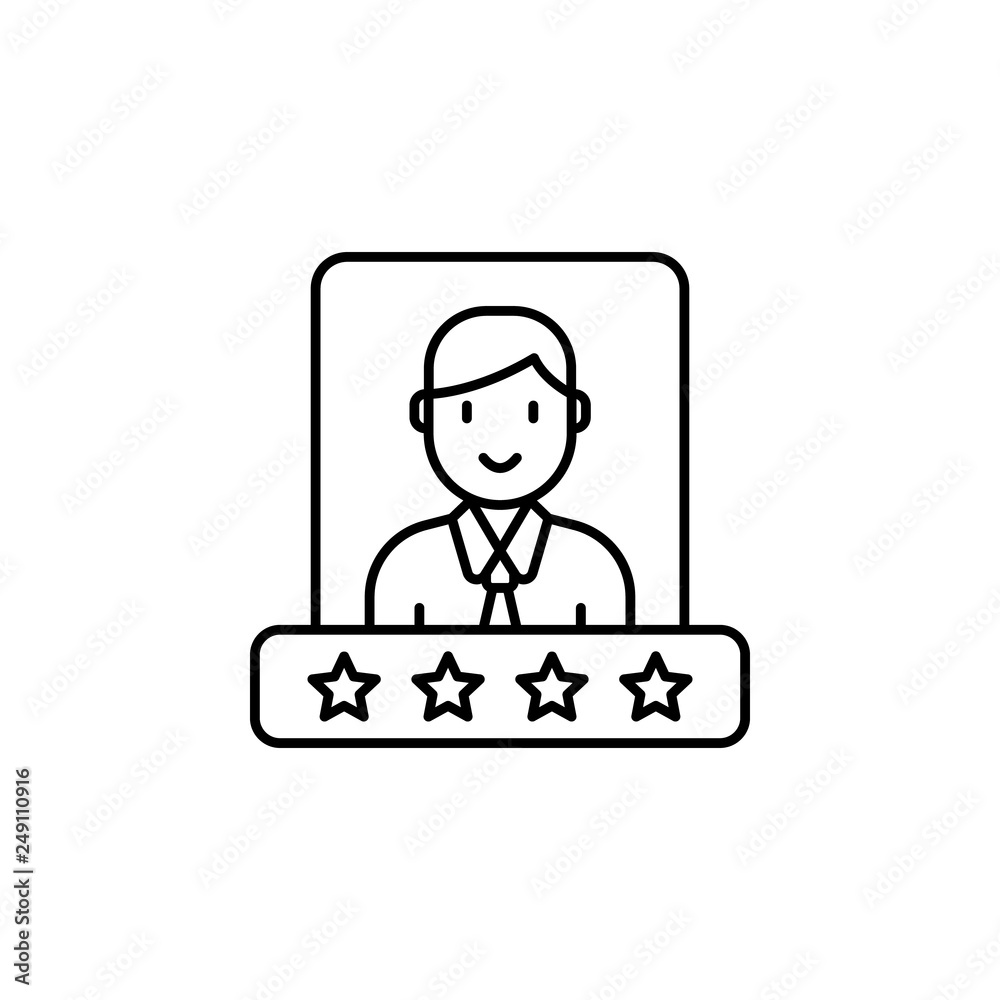 rating, star, seo web icon. Element of Human resources for mobile concept and web apps illustration. Thin line icon for website design and development, app development rating, star, seo web icon. Element of Human resources for mobile concept and web apps illustration. Thin line icon for website design and development, app development