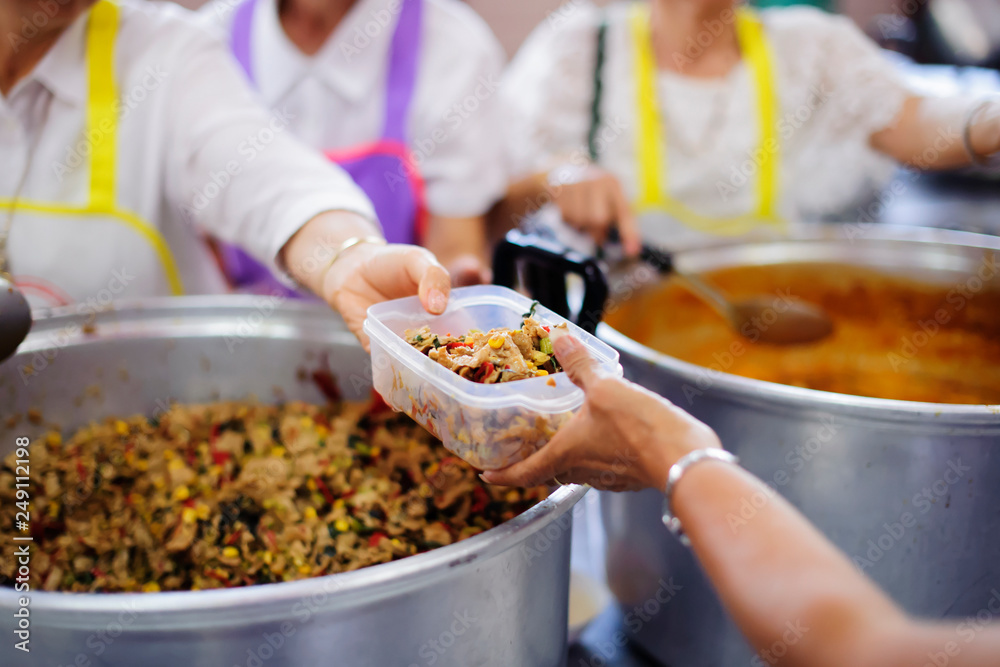 Feeding the Poor and Hungry in social : free food for poor and homeless people
