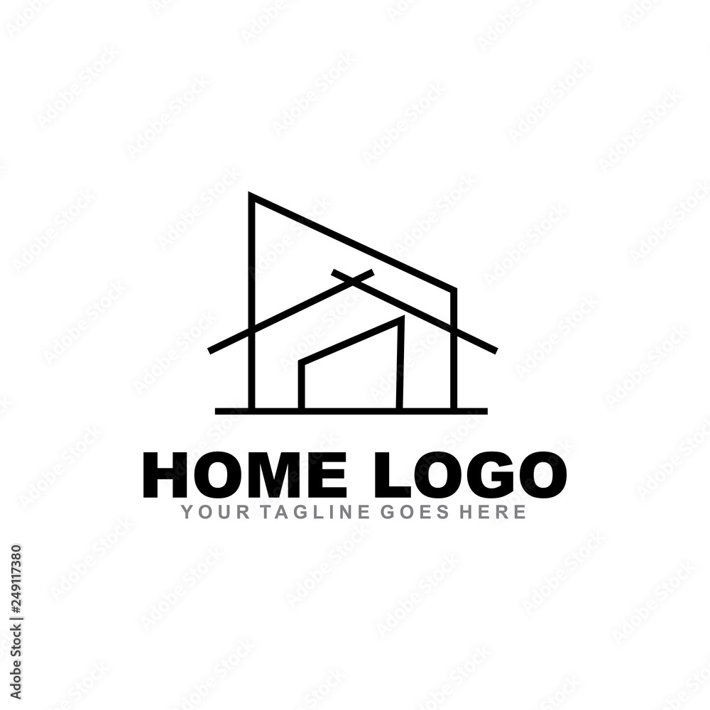 Fototapeta premium Home logo design vector template
