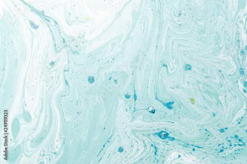 Blue Liquid marble abstract surfaces Design.