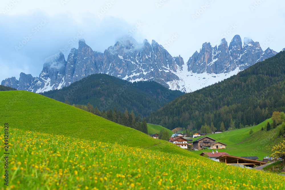 Beautiful mountains of the Dolomites