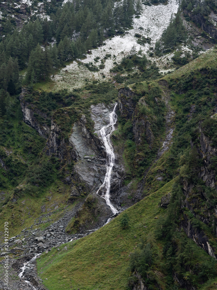 Landscape waterfall alps