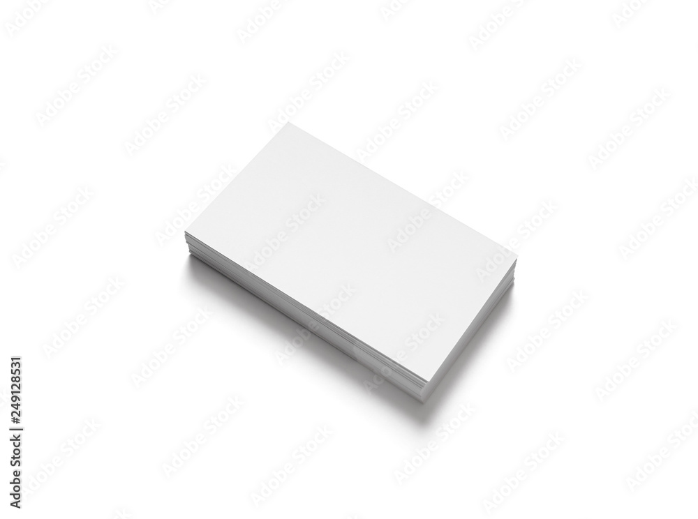 Blank business cards isolated on white background. Blank business cards isolated on white background.