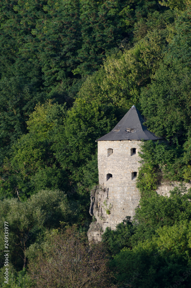 Old stone castle tower