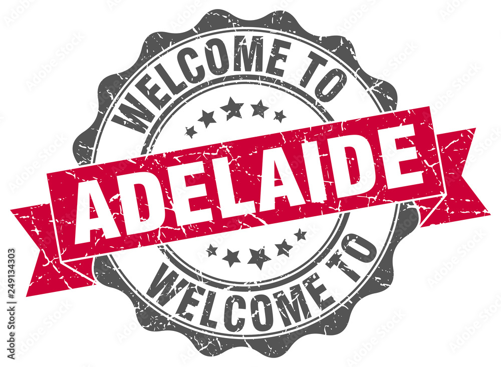 Obraz premium Adelaide round ribbon seal
