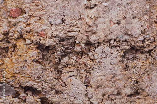 Background from dirty old cement with a rough surface close-up