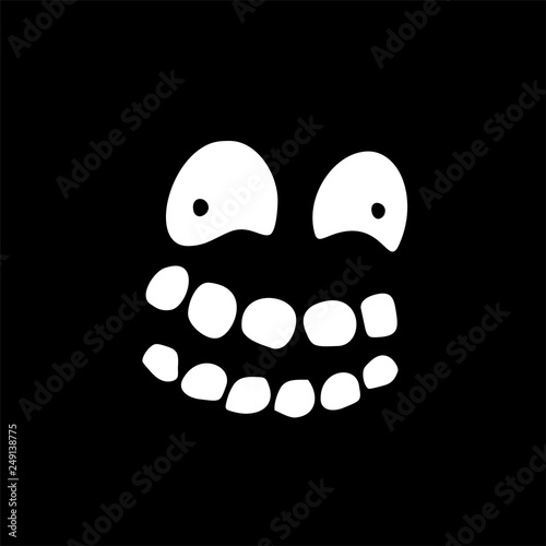 face in the dark