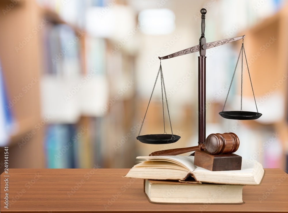 Judge hammer and documents on background Judge hammer and documents on background