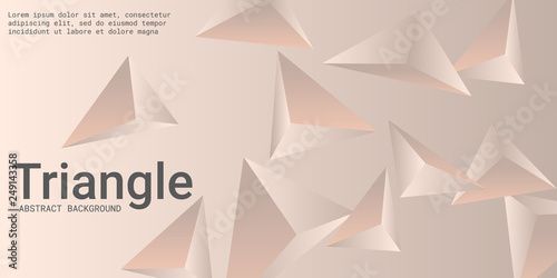 Abstract composition of  triangle.