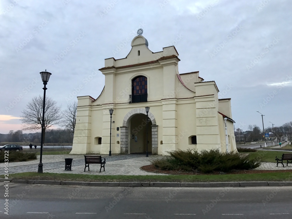 Slutsk Gate in Nesvizh, Belarus