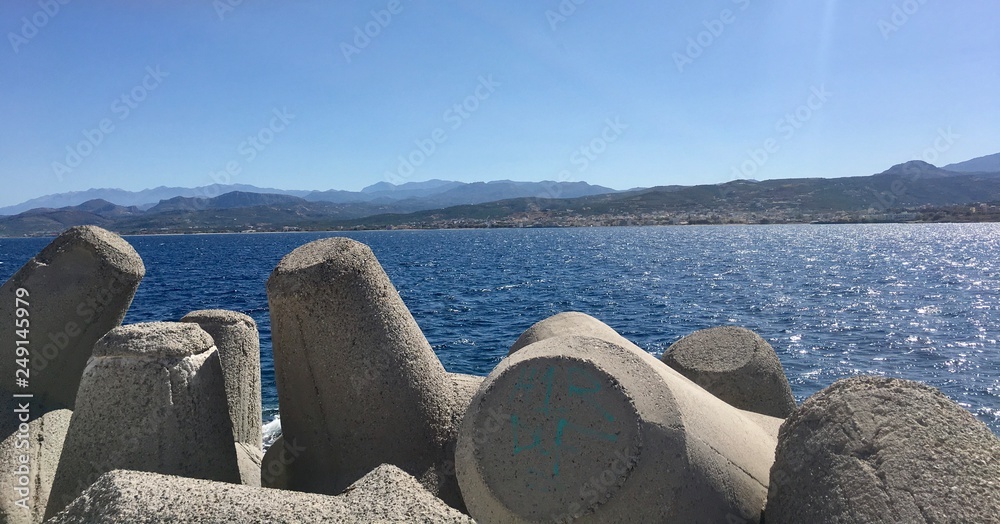 A pier on greek coast 