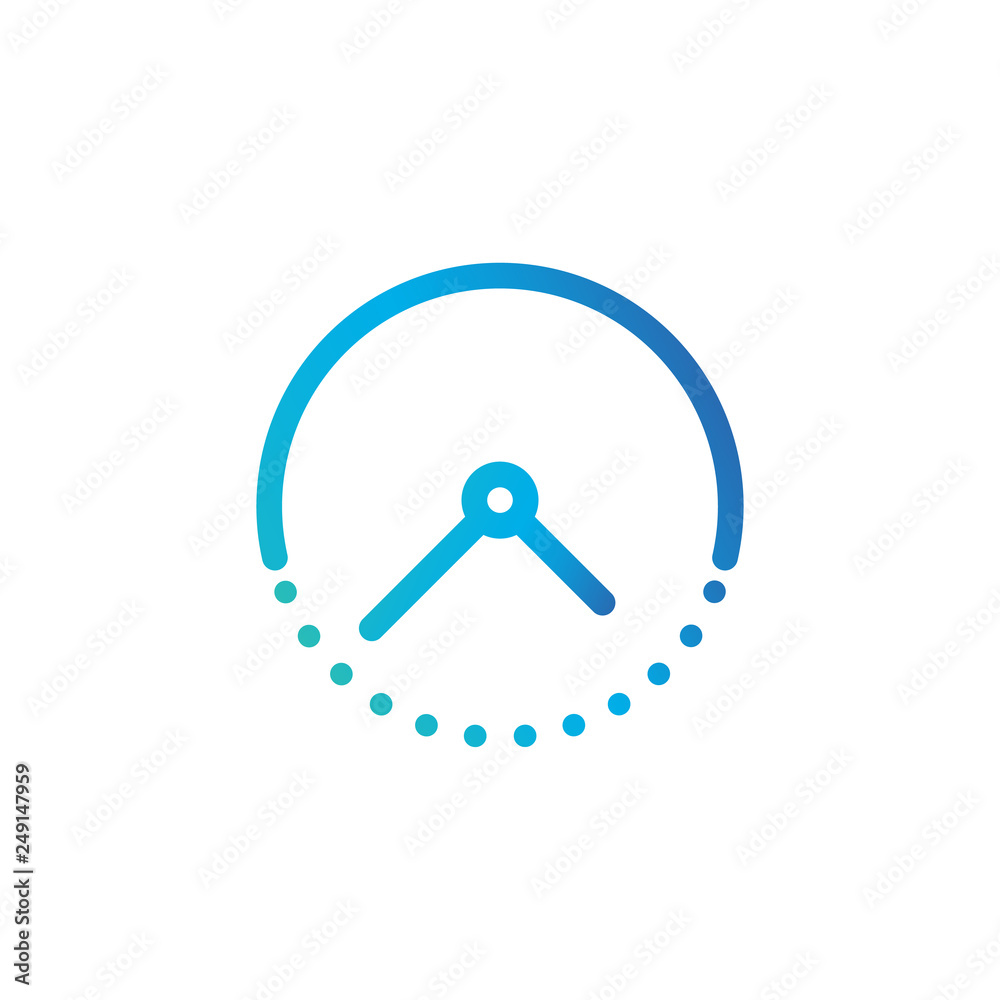 Passage time line icon, outline icon style, Vector illustration isolated on white background. Passage time line icon, outline icon style, Vector illustration isolated on white background.