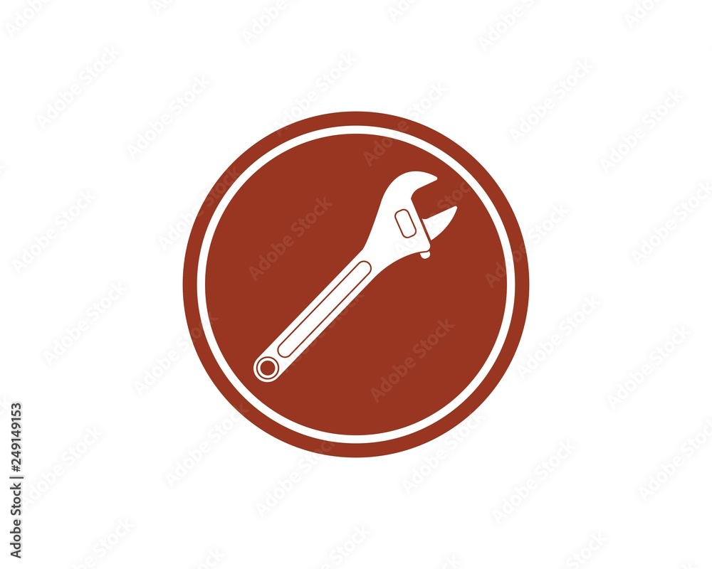 wrench icon vector of automotive service illustration wrench icon vector of automotive service illustration