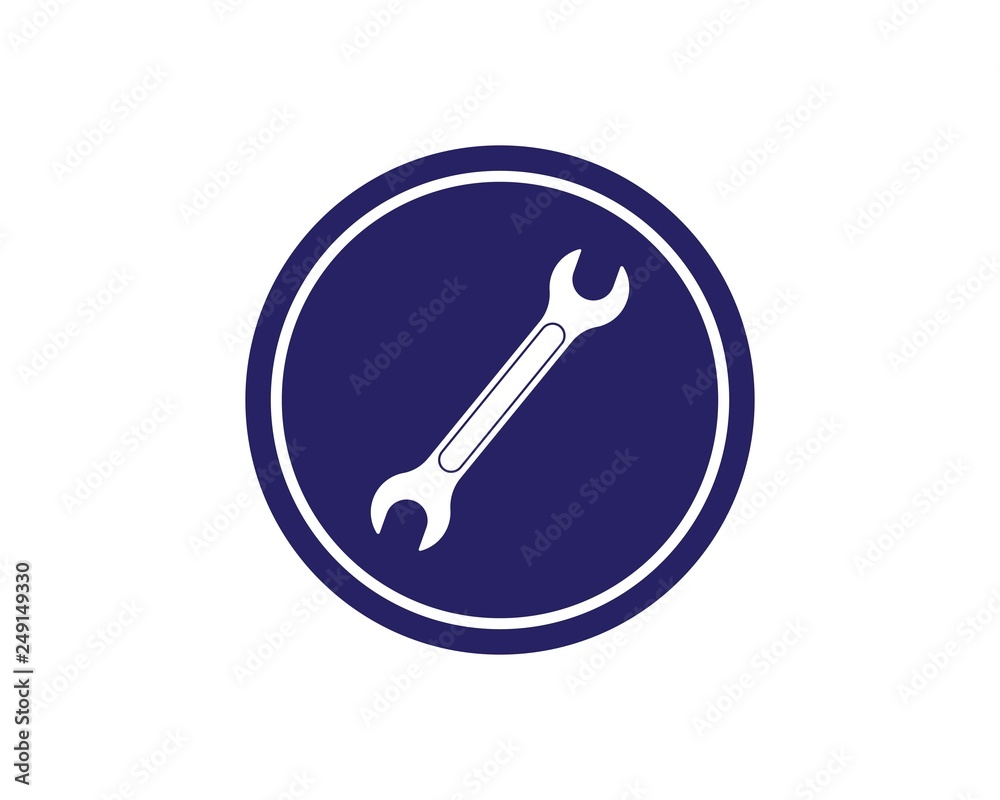 wrench icon vector of automotive service illustration wrench icon vector of automotive service illustration