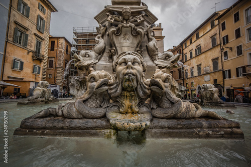 Fontana del Pantheon History City Rome Empire