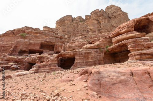 Tombs in Petra  Jordan