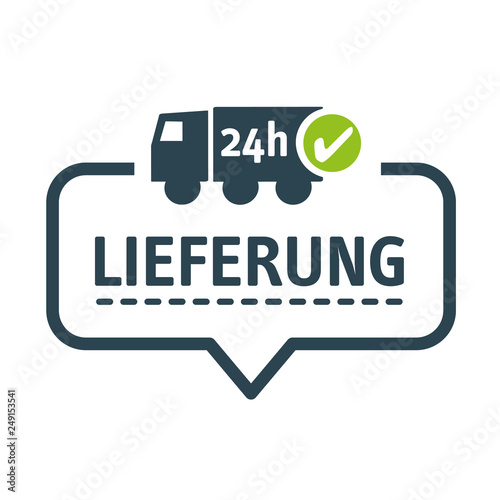 Sprechblase Expresslieferung