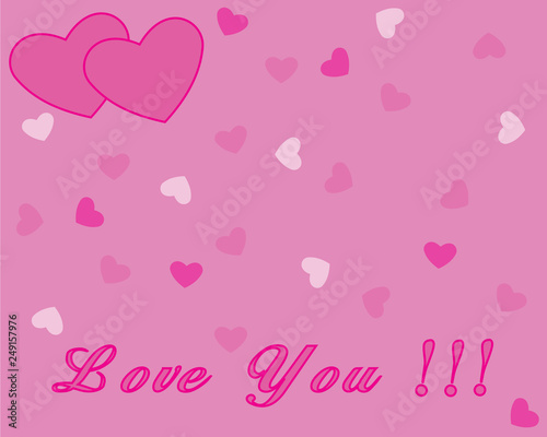 Valentine-Pink Love You © Bill