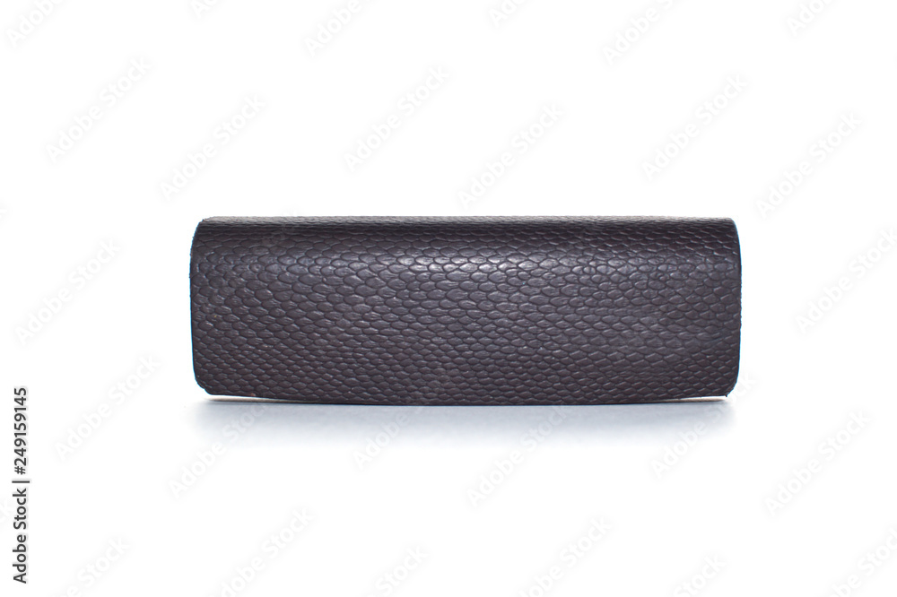 Naklejka premium black case isolated on white background