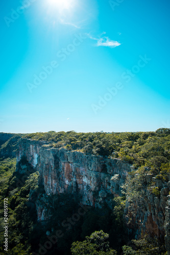Bild auf Leinwand Uno de los miradores de Roboré, Santa Cruz de la Sierra, ofrece esta hermosa vis