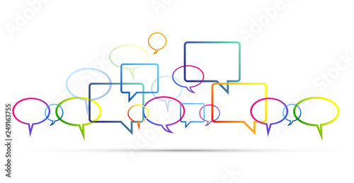 discorso, fumetto, chat, comunicazione
