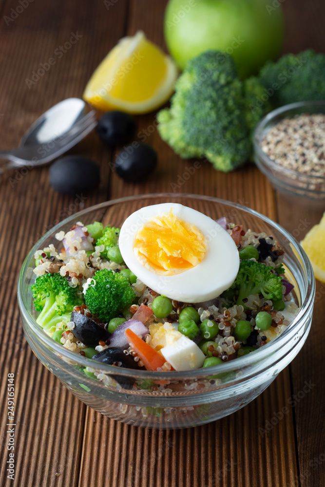 budha bowl with brussel cabbage, corn, quinoa, cucumbers,nuts, avocado and spinach budha bowl with brussel cabbage, corn, quinoa, cucumbers,nuts, avocado and spinach