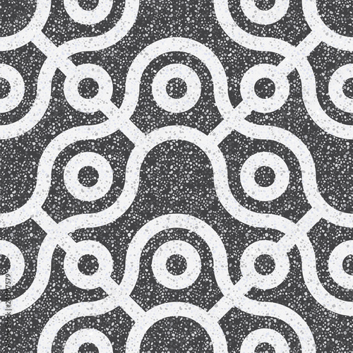 Small geometric texture of the treated stones and pebbles. Seamless pattern f...
