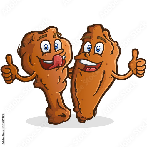 Chicken Wings Friends Cartoon Characters
