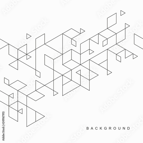 Abstract geometric technological background. 