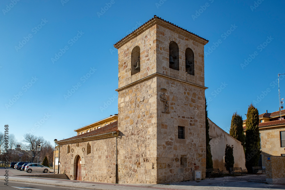 view of the old church of Arrabal,  Salamanca