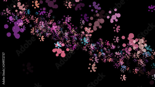 Background with paint. Divorces and drops. Periwinkles.