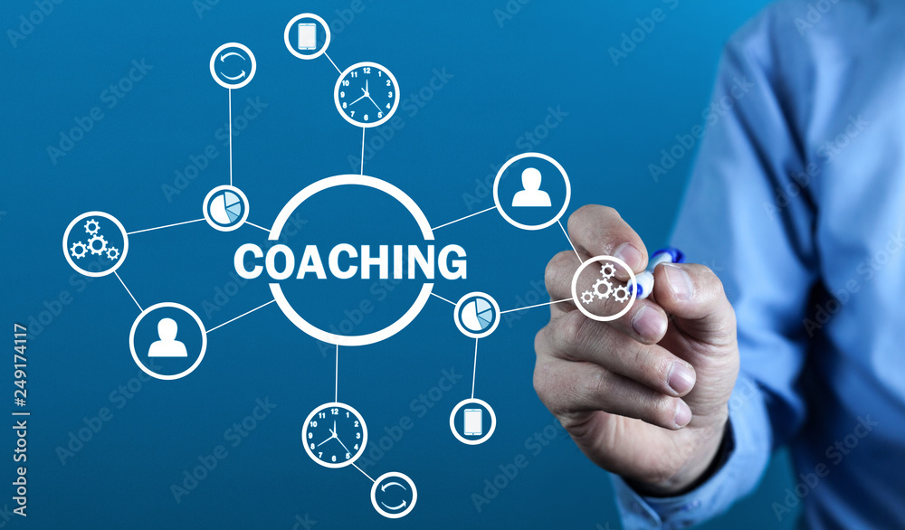 © andranik123 - Business Coaching. Personal development concept. Concept of  technology, internet