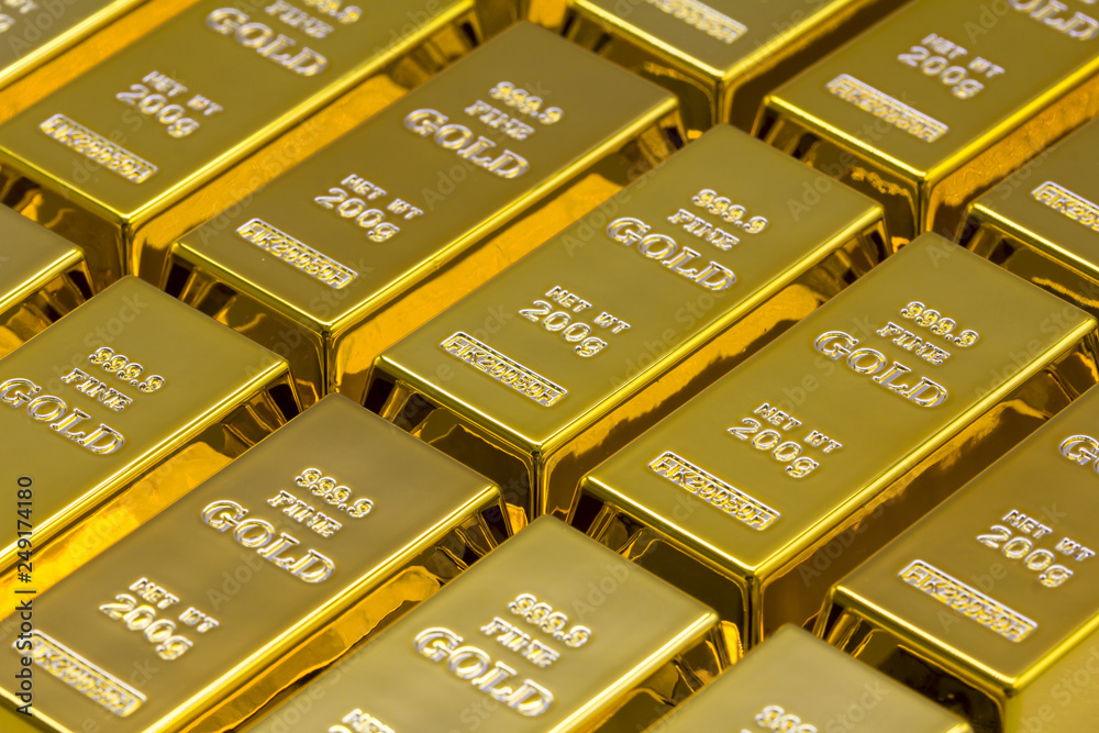 Golden bars as a background Financial concepts Golden bars as a background Financial concepts