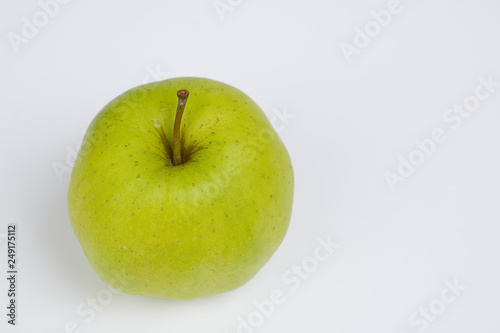 Grüner Apfel von oben