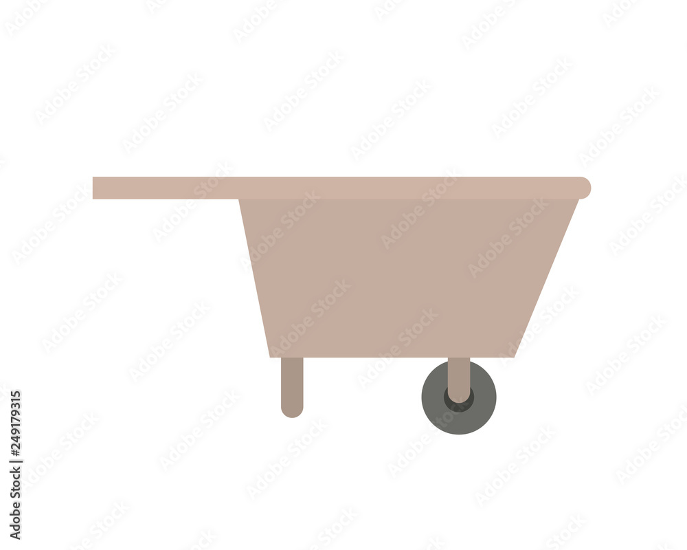wheelbarrow of wooden isolated icon wheelbarrow of wooden isolated icon