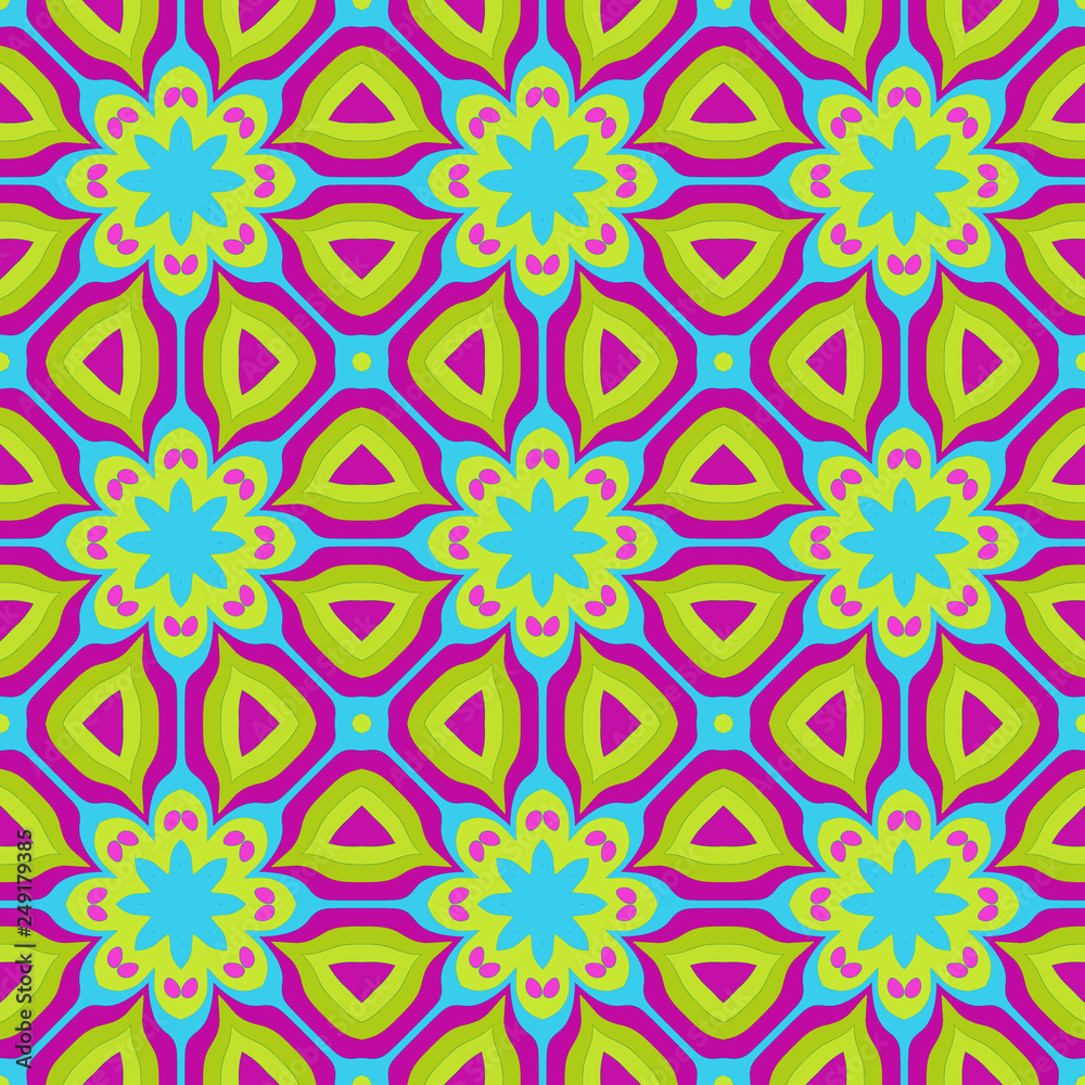 Seamless background pattern with a variety of multicolored lines. Seamless background pattern with a variety of multicolored lines.