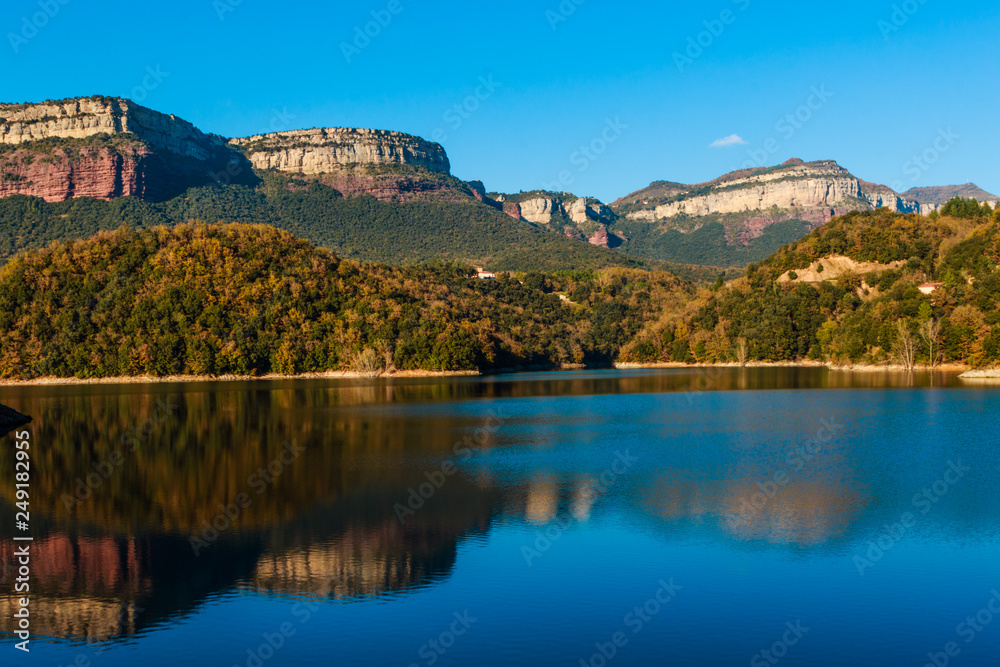 Sau Reservoir (Province of Osona, Catalonia, Spain).