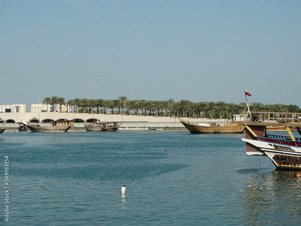 Obraz premium Panoramablick in Doha in Katar