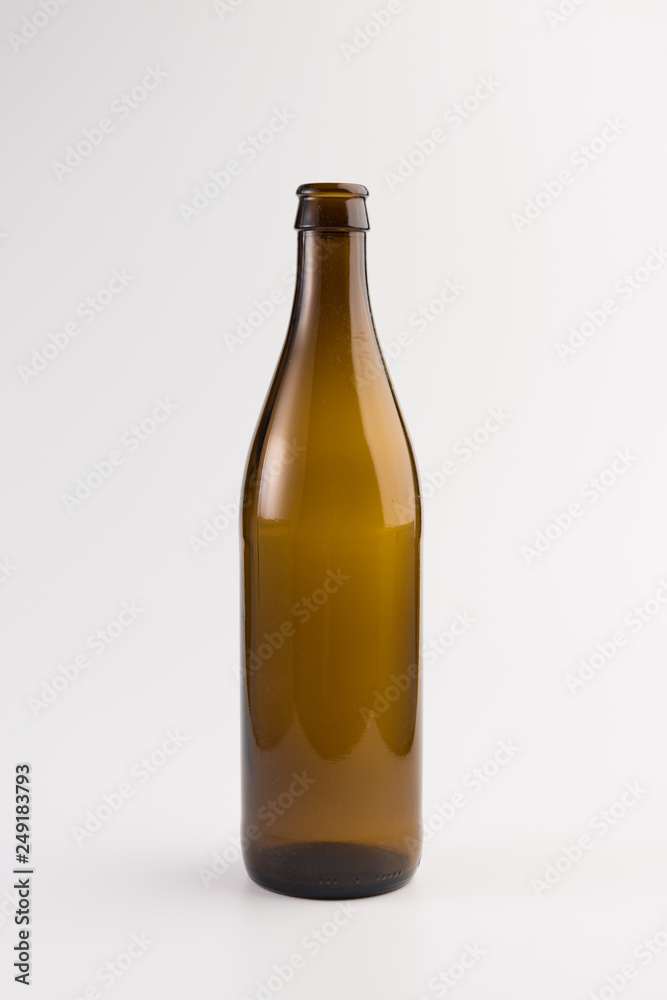 Empty beer bottle. Isolated on white background Empty beer bottle. Isolated on white background