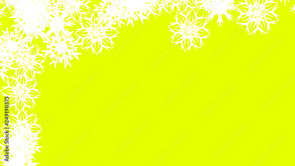 Abstract background with a variety of colorful snowflakes. Big and small. Abstract background with a variety of colorful snowflakes. Big and small.