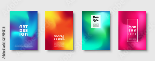 Abstract modern design background. Colorful neon gradient. Dynamic trendy colors. Eps10 vector.