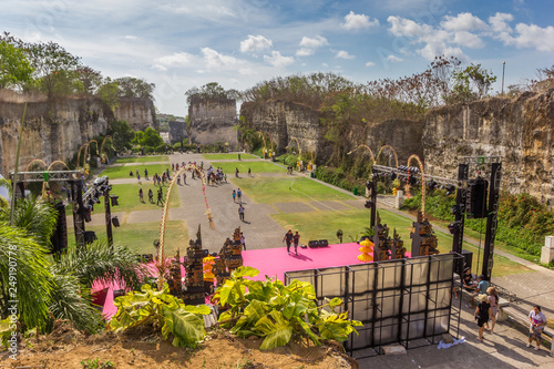 Central square of the Garuda Wisnu Kencana Cultural Park on Bali, Indonesia photo