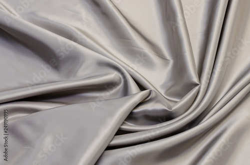 Lining fabric of viscose acetate and elastane gray photo