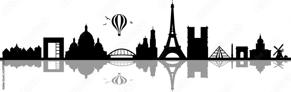Obraz premium Paris City Skyline