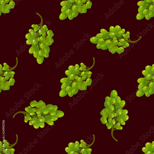 Grapes seamless pattern